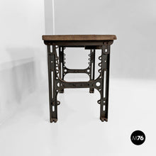 Load image into Gallery viewer, Wooden and cast iron console, 1800s
