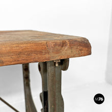Load image into Gallery viewer, Wooden and cast iron console, 1800s
