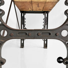 Load image into Gallery viewer, Wooden and cast iron console, 1800s
