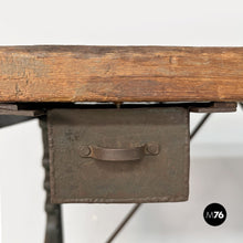 Load image into Gallery viewer, Wooden and cast iron console, 1800s
