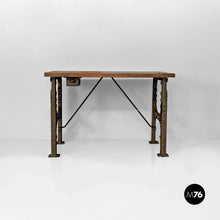 Charger l'image dans la galerie, Wooden and cast iron console, 1800s
