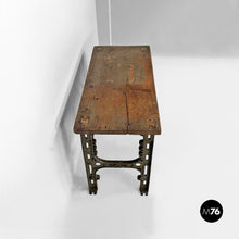 Charger l'image dans la galerie, Wooden and cast iron console, 1800s
