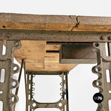 Charger l'image dans la galerie, Wooden and cast iron console, 1800s
