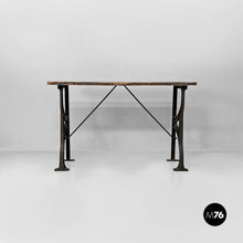 将图片加载到图库查看器，Wooden and cast iron console, 1800s
