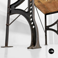 将图片加载到图库查看器，Wooden and cast iron console, 1800s

