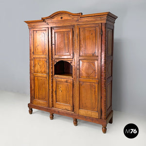 Wooden highboard with decorations, 1800s