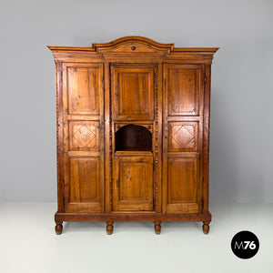 Wooden highboard with decorations, 1800s