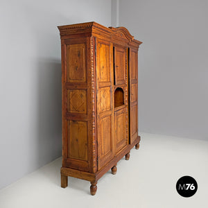 Wooden highboard with decorations, 1800s