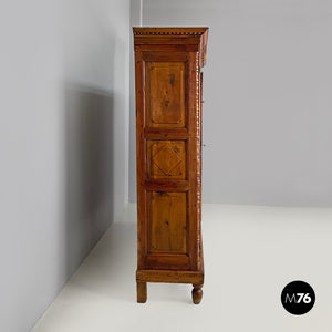 Wooden highboard with decorations, 1800s