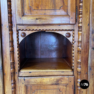 Wooden highboard with decorations, 1800s