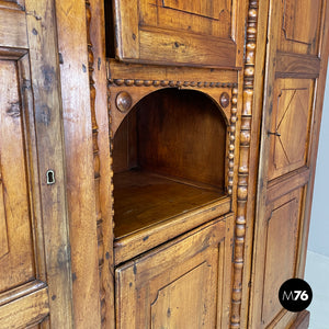 Wooden highboard with decorations, 1800s