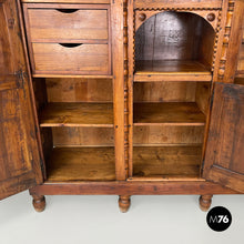 Load image into Gallery viewer, Wooden highboard with decorations, 1800s
