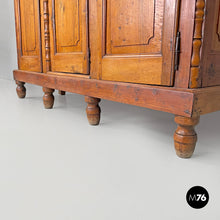 Load image into Gallery viewer, Wooden highboard with decorations, 1800s
