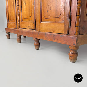 Wooden highboard with decorations, 1800s