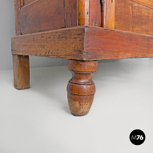 Wooden highboard with decorations, 1800s