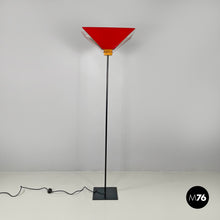 将图片加载到图库查看器，Floor lamp Kasuko in red metal by De Pas D’Urbino Lomazzi, 1970s
