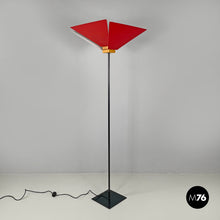 将图片加载到图库查看器，Floor lamp Kasuko in red metal by De Pas D’Urbino Lomazzi, 1970s
