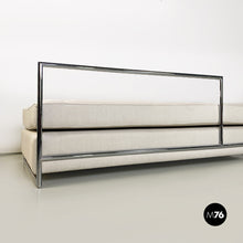 将图片加载到图库查看器，Steel and cotton daybed sofas by Eileen Gray for Alivar, 1990s
