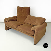 Load image into Gallery viewer, Brown sofas Maralunga by Vico Magistretti for Cassina, 1973
