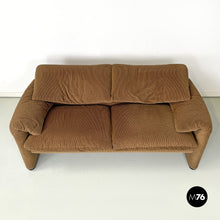 Load image into Gallery viewer, Brown sofas Maralunga by Vico Magistretti for Cassina, 1973
