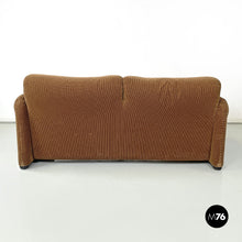Load image into Gallery viewer, Brown sofas Maralunga by Vico Magistretti for Cassina, 1973
