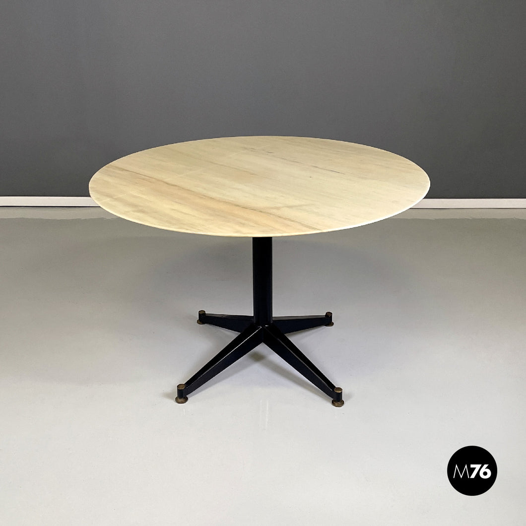 Dining table in Pink Portugal marble, 1950s