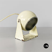 Charger l&#39;image dans la galerie, White metal wall or table lamp, 1970s
