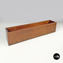 Load image into Gallery viewer, Rectangular wooden planter with wheels, 1980s
