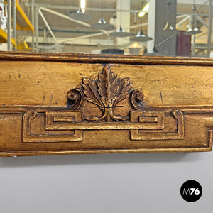 Rectangular wall mirror with spiral decorated frame, 1850s