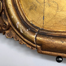 Load image into Gallery viewer, Rectangular wall mirror with spiral decorated frame, 1850s
