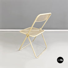 Charger l&#39;image dans la galerie, Outdoor white metal folding chairs, 1980s

