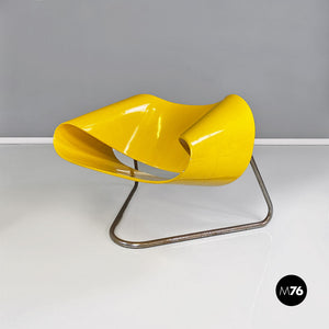 Yellow Nastro armchair by Franca Stagi e Cesare Leonardi for Elco, 1969
