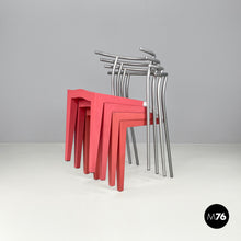 Load image into Gallery viewer, Dr Glob pink plastic chairs by Philippe Starck for Kartell, 1980s
