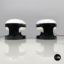 将图片加载到图库查看器，Brown plastic table lamps KD27 by Joe Colombo for Kartell, 1960s
