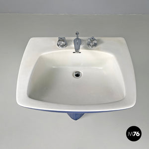 Blue ceramic Gardena sink by Antonia Campi for Richard Ginori, 1970s