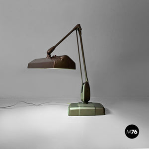 American industrial table lamp by Dazor floating fixtures, 1950s