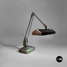 Charger l&#39;image dans la galerie, American industrial table lamp by Dazor floating fixtures, 1950s
