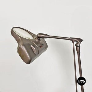 Steel and glass laboratory table lamp M-270 by Dazor Floating Fixture, 1950s