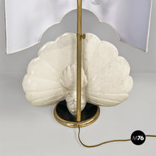 Load image into Gallery viewer, Adjustable table lamp with peacock decor, 1970s
