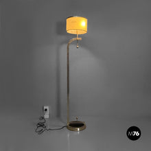 将图片加载到图库查看器，Metal and glass floor lamp, 1940s
