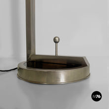 将图片加载到图库查看器，Metal and glass floor lamp, 1940s
