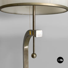 将图片加载到图库查看器，Metal and glass floor lamp, 1940s
