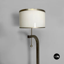 将图片加载到图库查看器，Metal and glass floor lamp, 1940s
