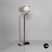 将图片加载到图库查看器，Metal and glass floor lamp, 1940s
