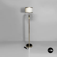 将图片加载到图库查看器，Metal and glass floor lamp, 1940s
