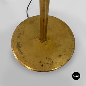 Adjustable brass floor lamp, 1950s