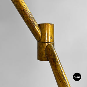 Adjustable brass floor lamp, 1950s