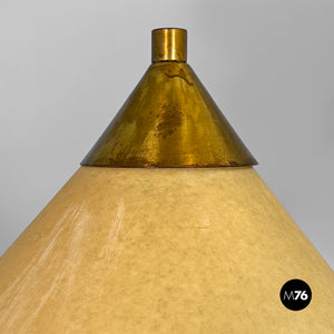 Adjustable brass floor lamp, 1950s