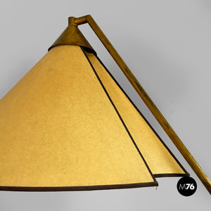 Adjustable brass floor lamp, 1950s
