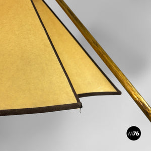 Adjustable brass floor lamp, 1950s